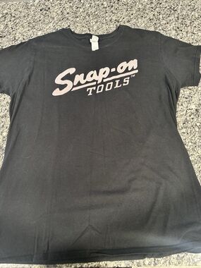 Snap-on Tools Women’s 3XL Black Pink Glitter Logo Fitted Graphic T-Shirt